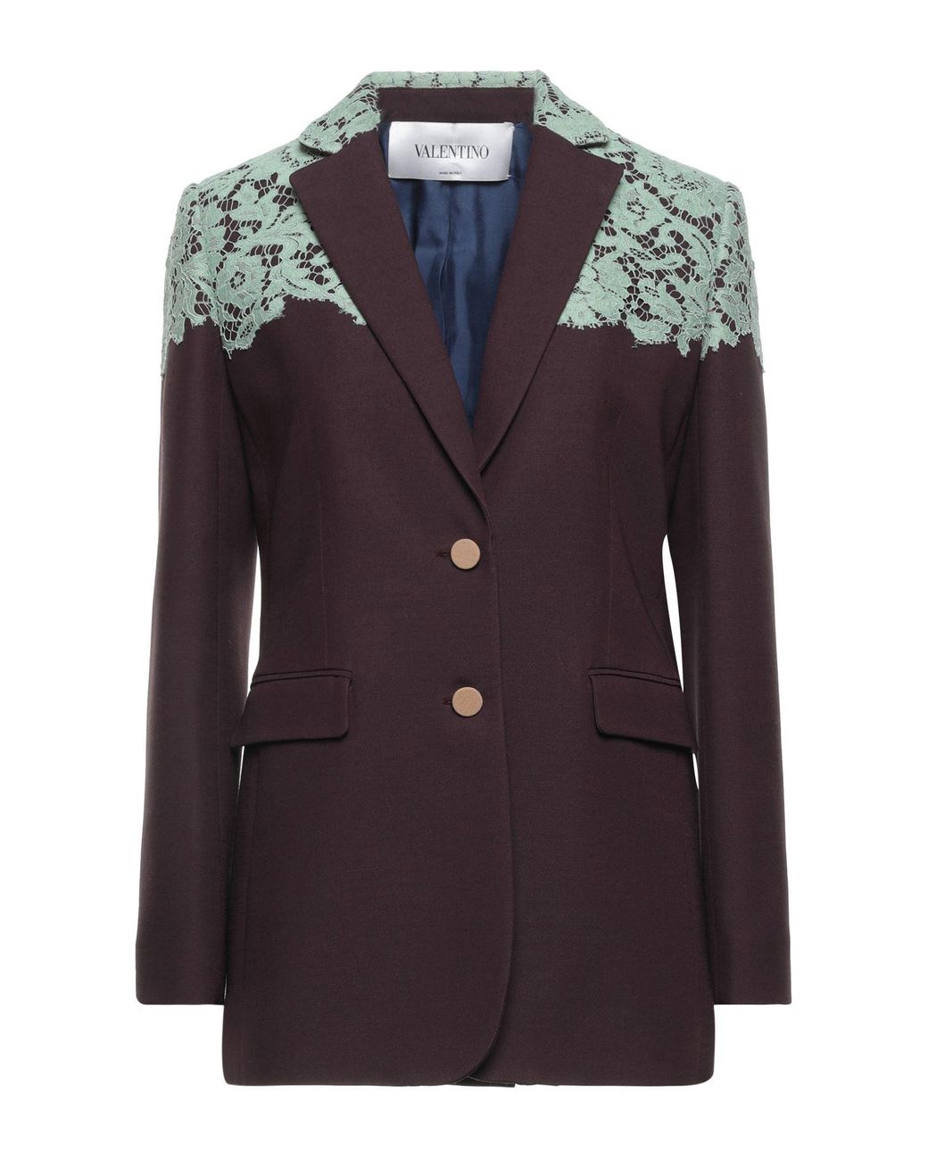 Valentino Suit Jacket in Purple Lyst