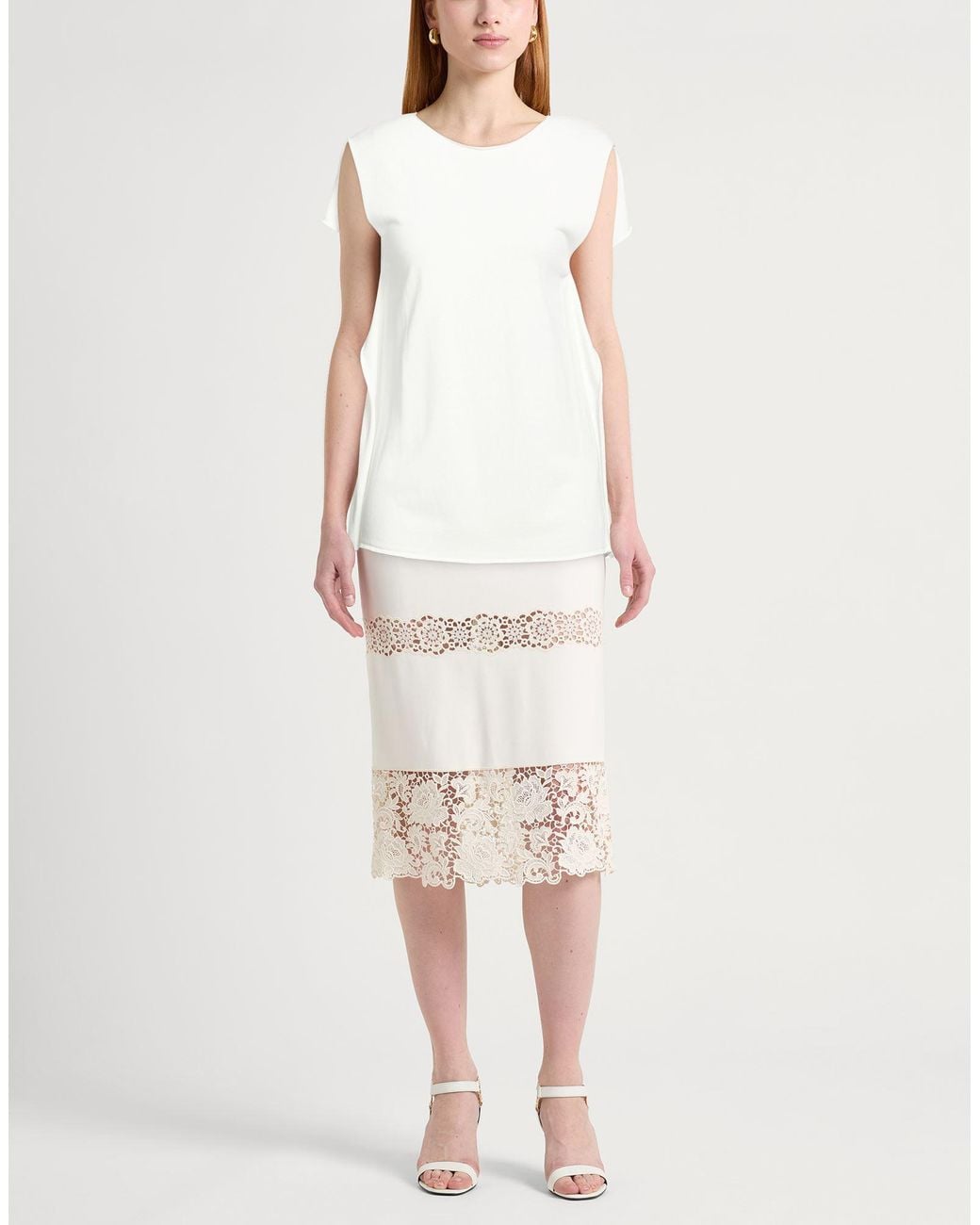 Liviana Conti White Sweaters