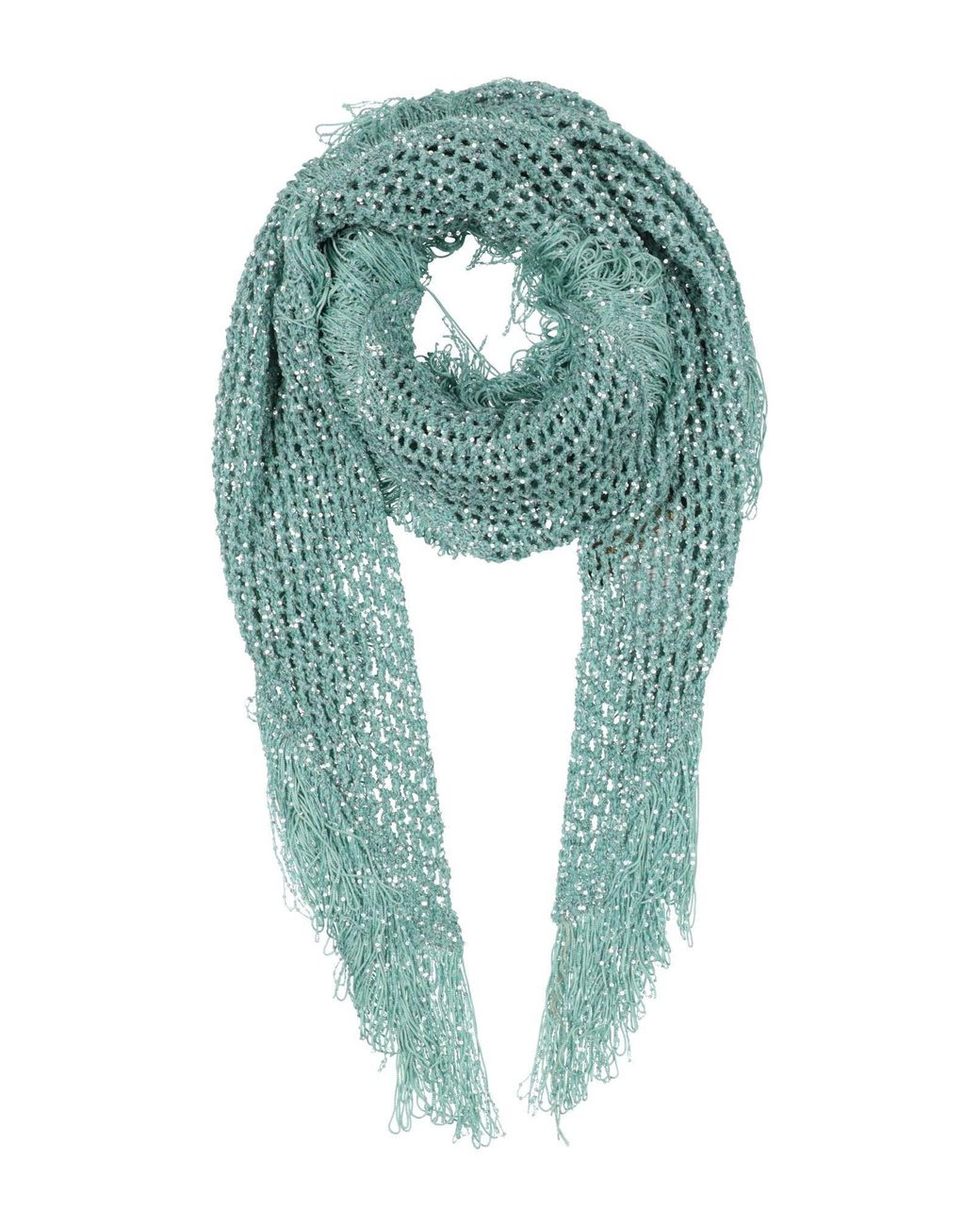 SIMONA CORSELLINI Green Light Scarf Polyamide, Polyester