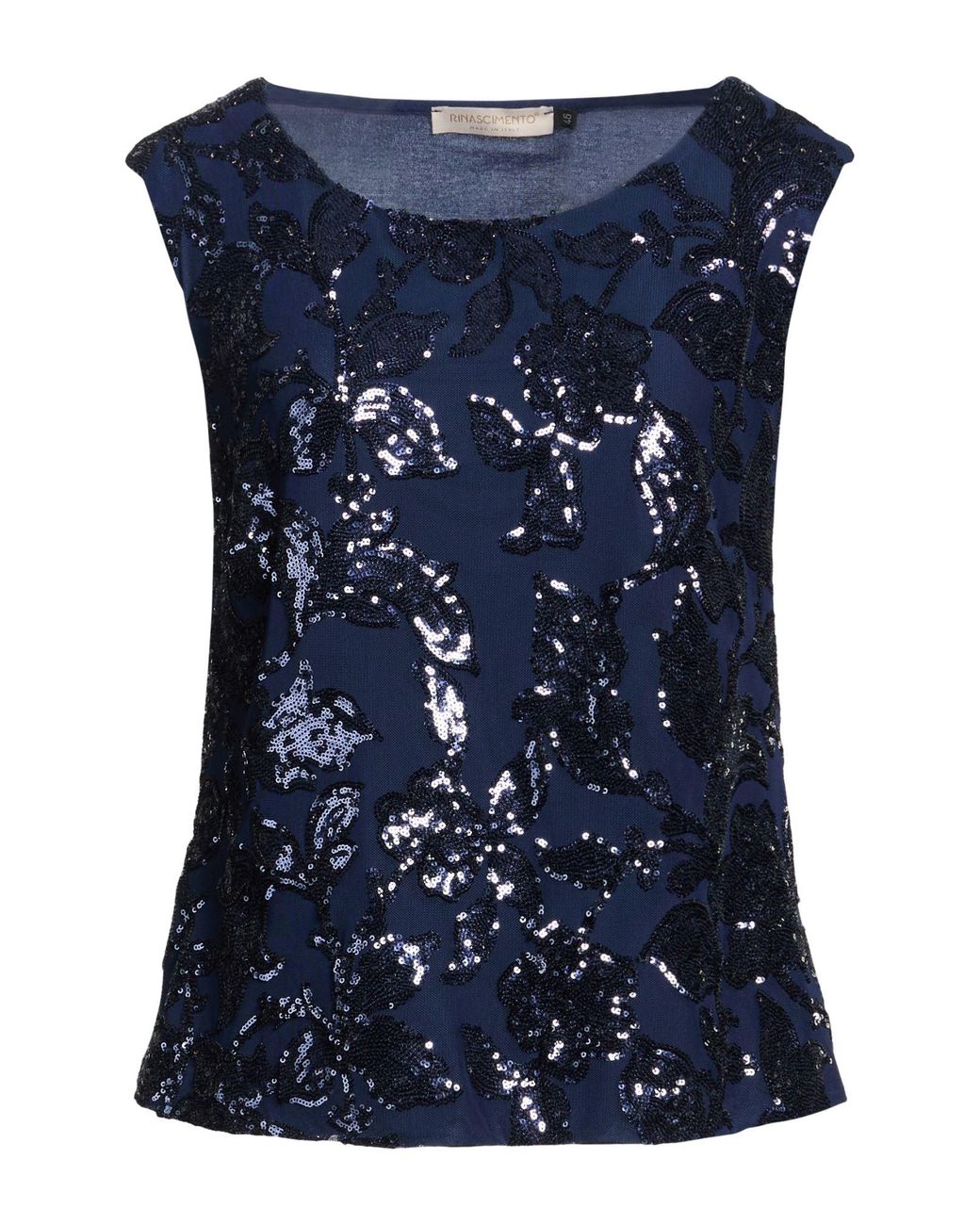 Rinascimento Blue Top Polyester, Elastane