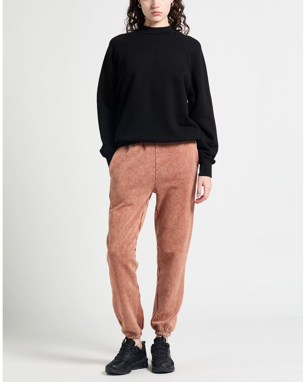Les Tien Black Sweatshirt Cotton, Polyester