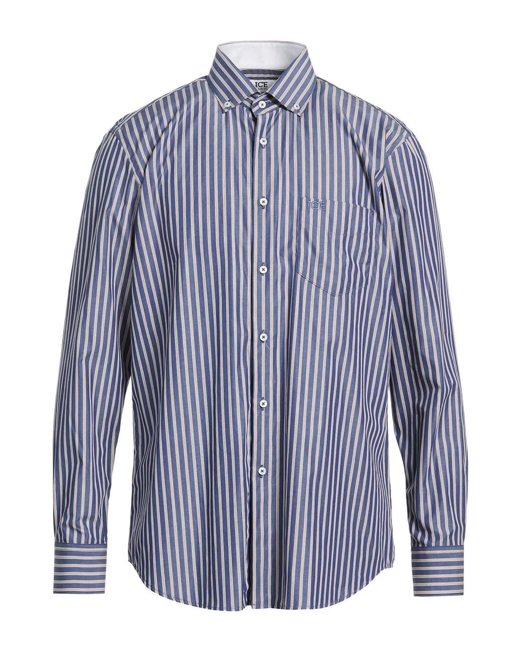 Ice Iceberg Blue Shirt Cotton for men