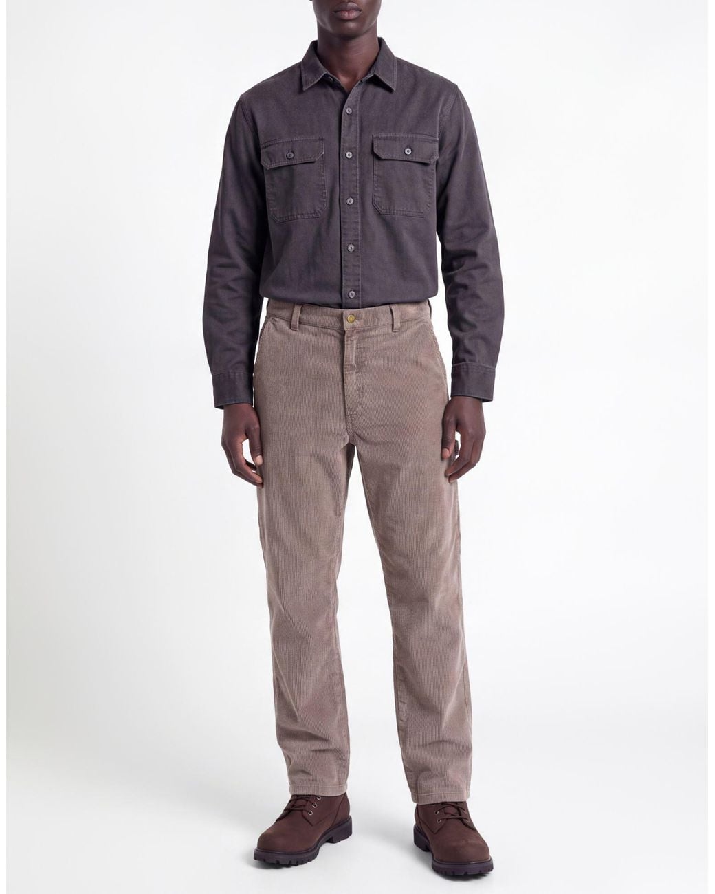 Caterpillar Gray Pants Cotton for men