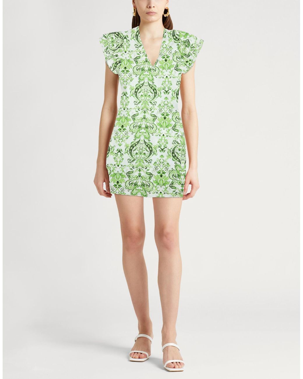 Liu Jo Green Mini Dress Cotton