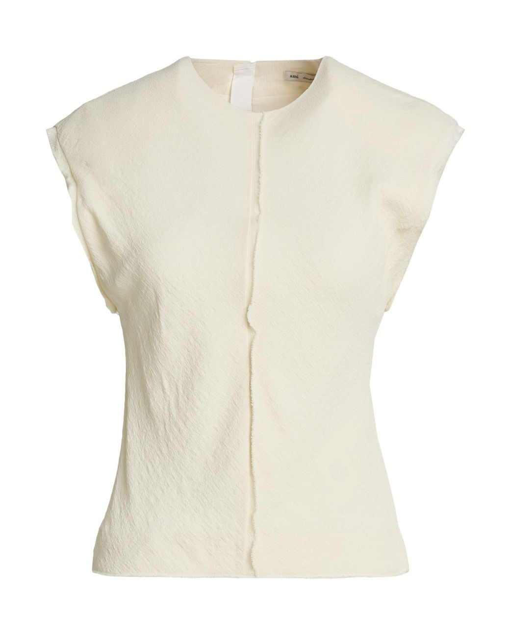 AMI White Ivory Top Viscose, Elastane