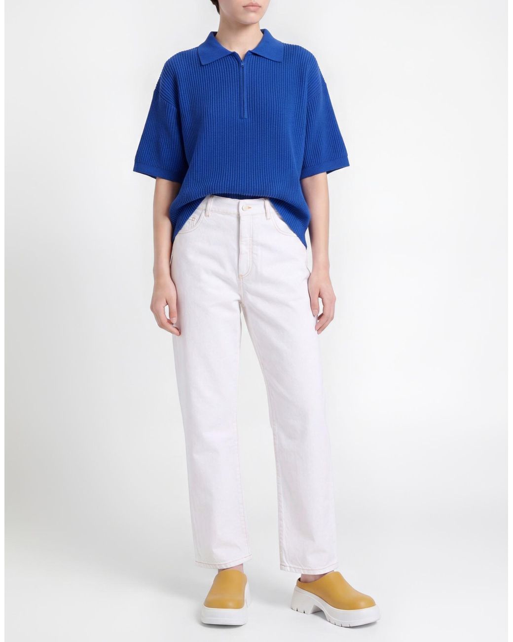 Sunnei White Jeans Cotton