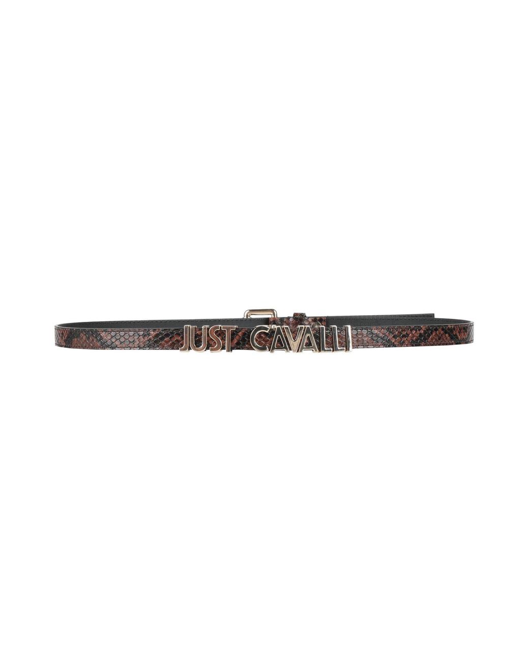 Just Cavalli White Chocolate Belt Polyurethane