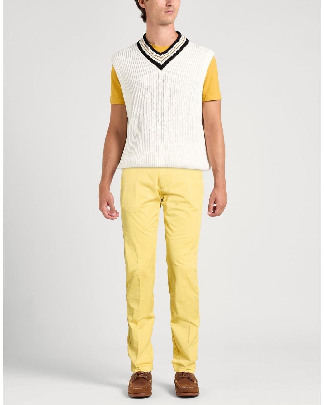 Berwich Yellow Pants for men