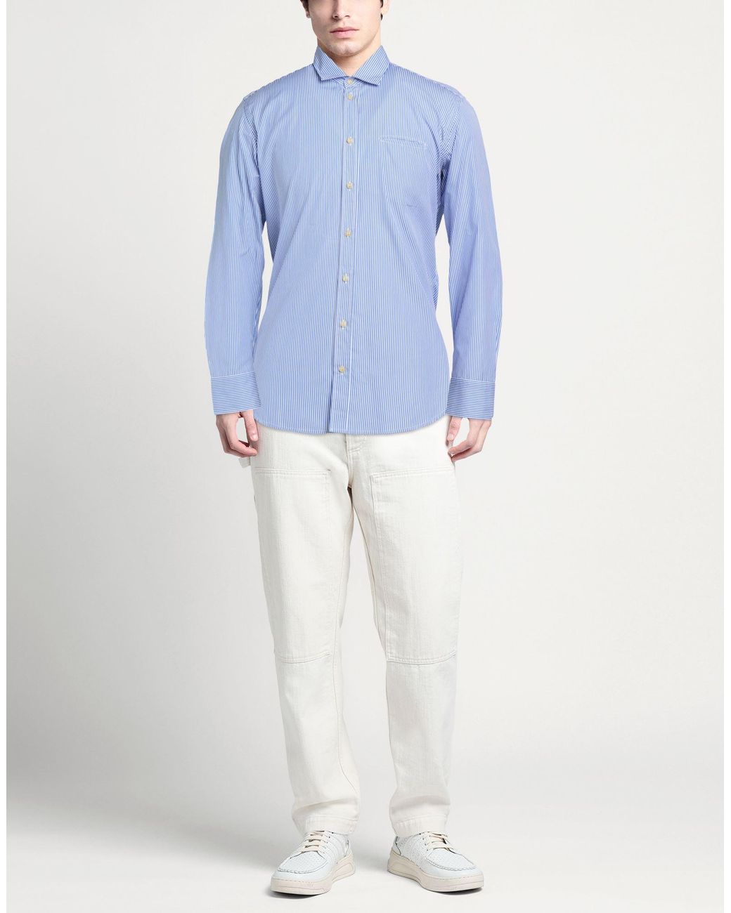 Mosca_ Blue Sky Shirt Cotton for men
