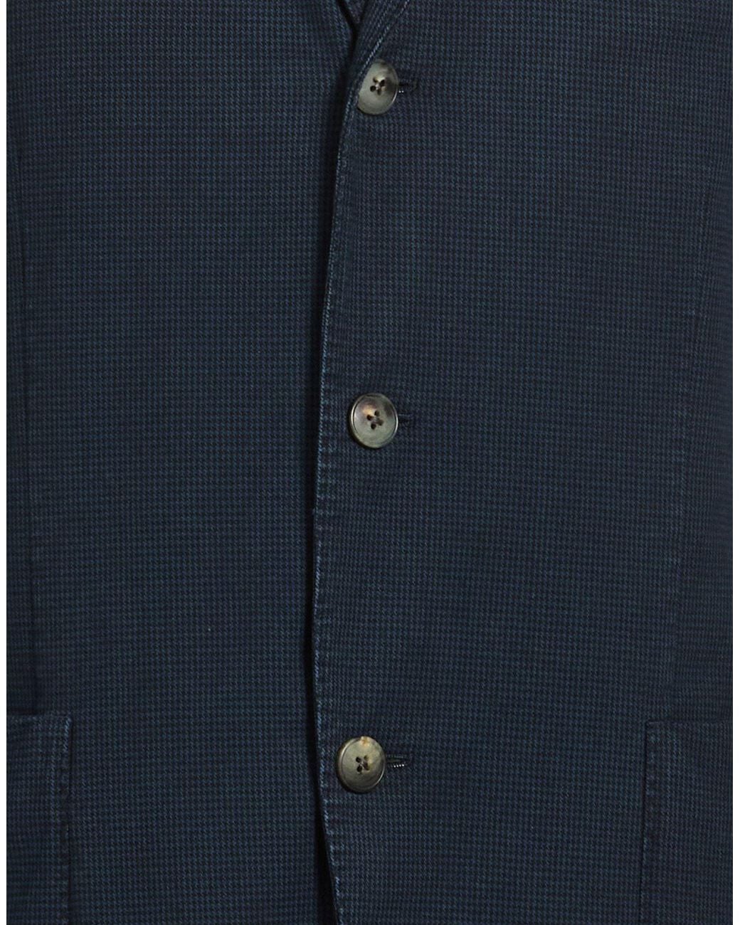 Boglioli Blue Midnight Blazer Cotton, Elastane for men