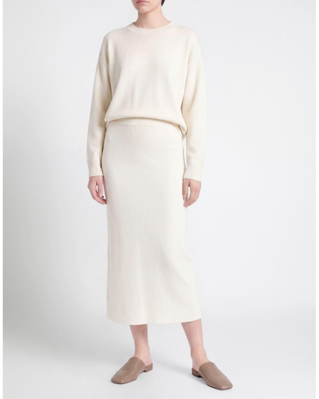 Joseph Ribkoff White Midi Skirt