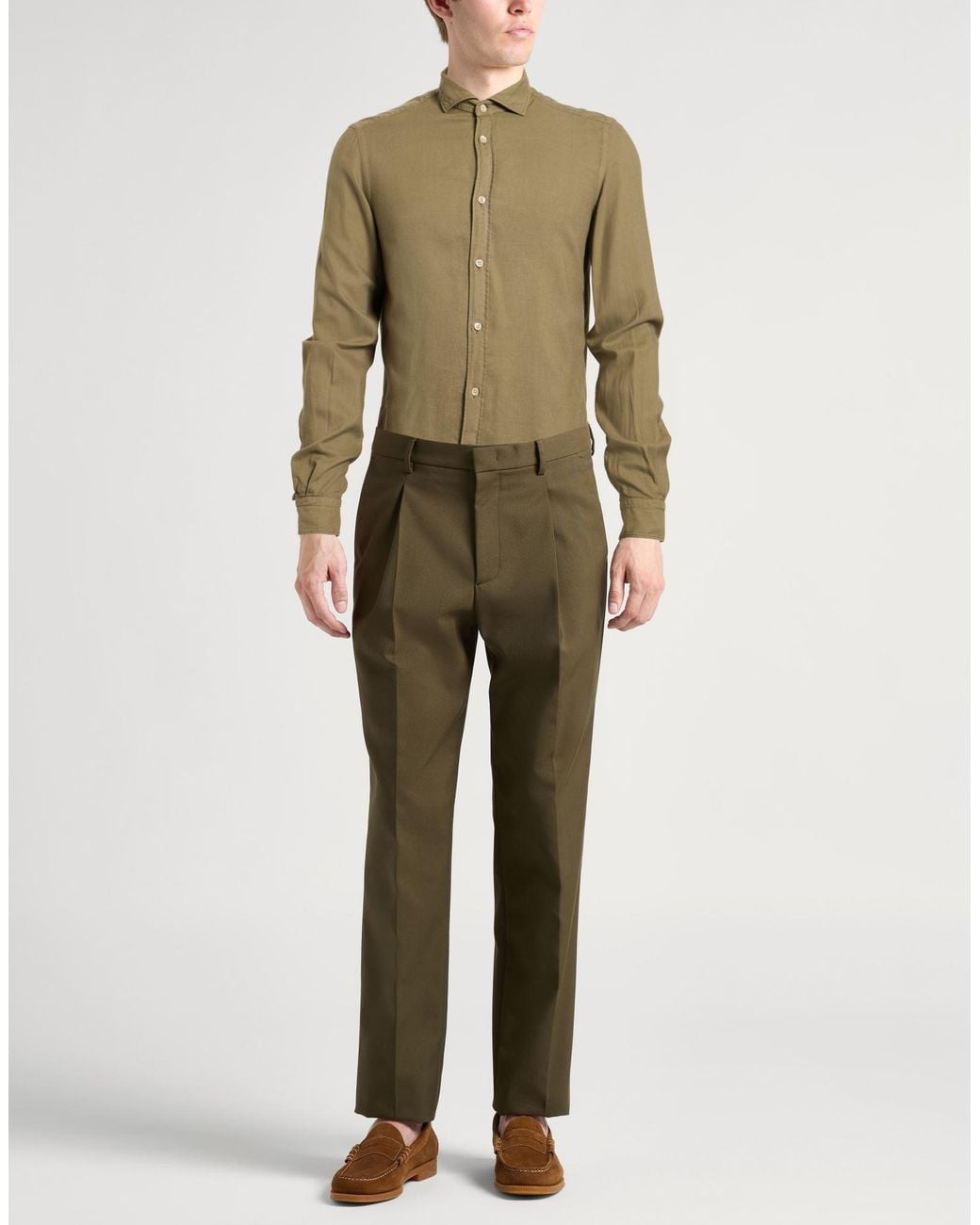 Camisa Boglioli de hombre de color Green