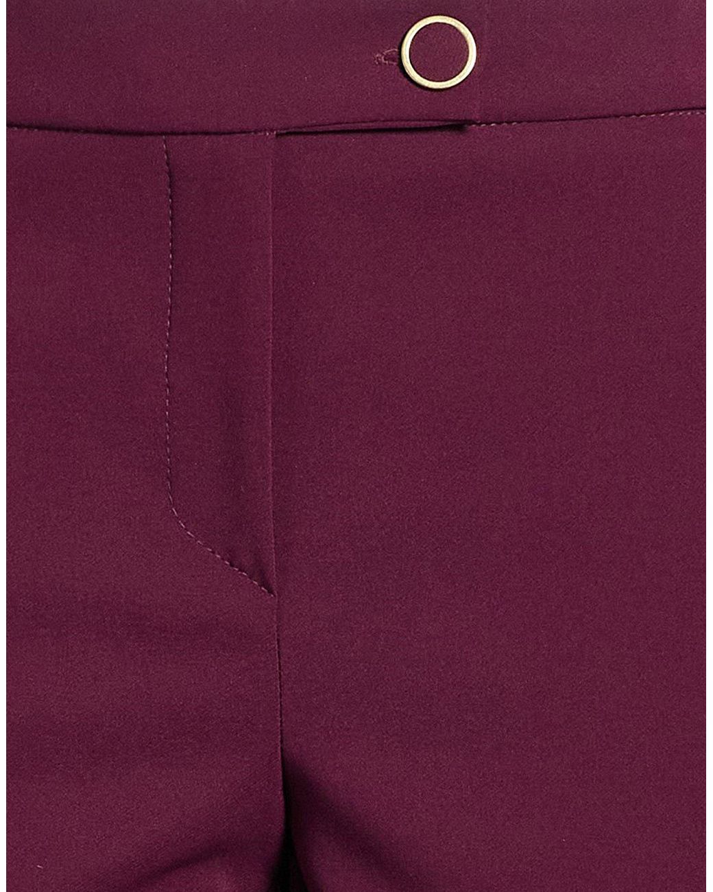 Rinascimento Purple Pants Polyester, Elastane