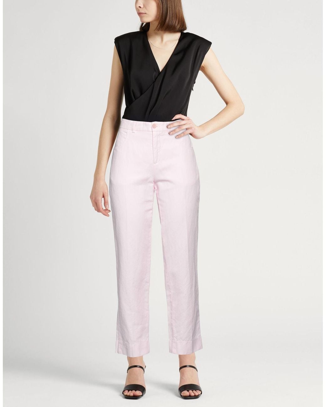 Aspesi Pink Pants Cotton, Linen