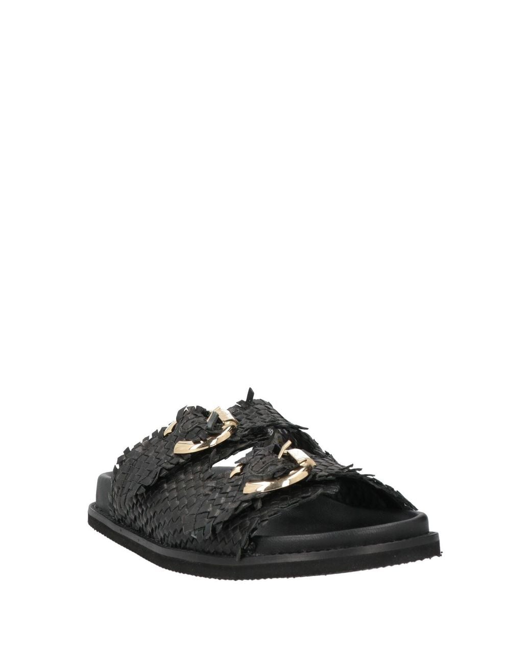 Emanuélle Vee Black Sandals Leather