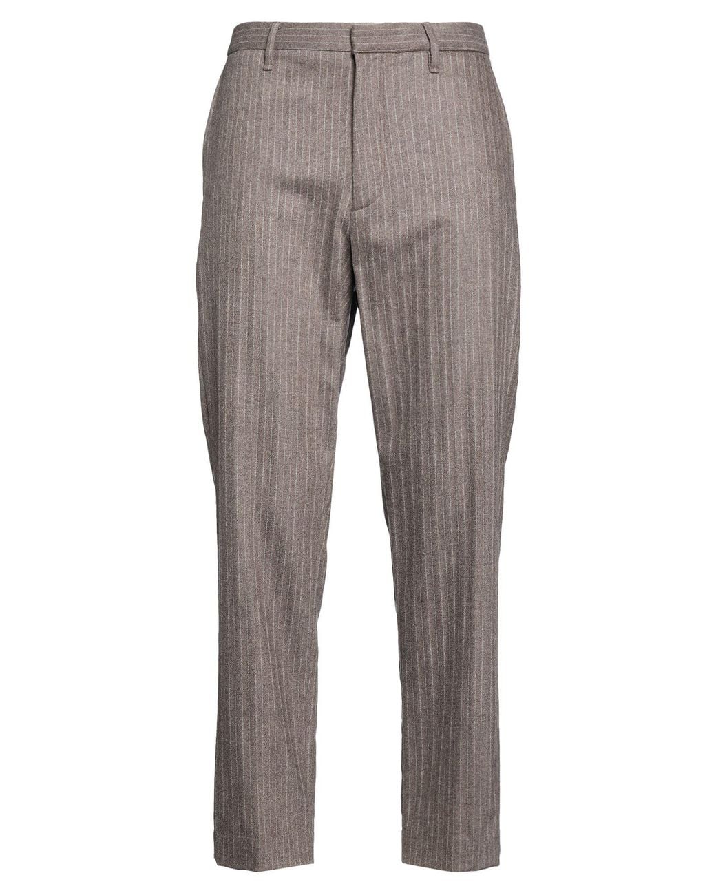 Rag & Bone Gray Taupe Pants Wool, Cashmere, Elastane for men