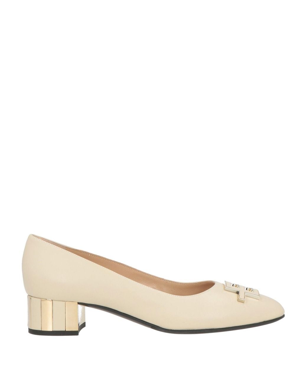Baldinini Natural Cream Pumps Calfskin