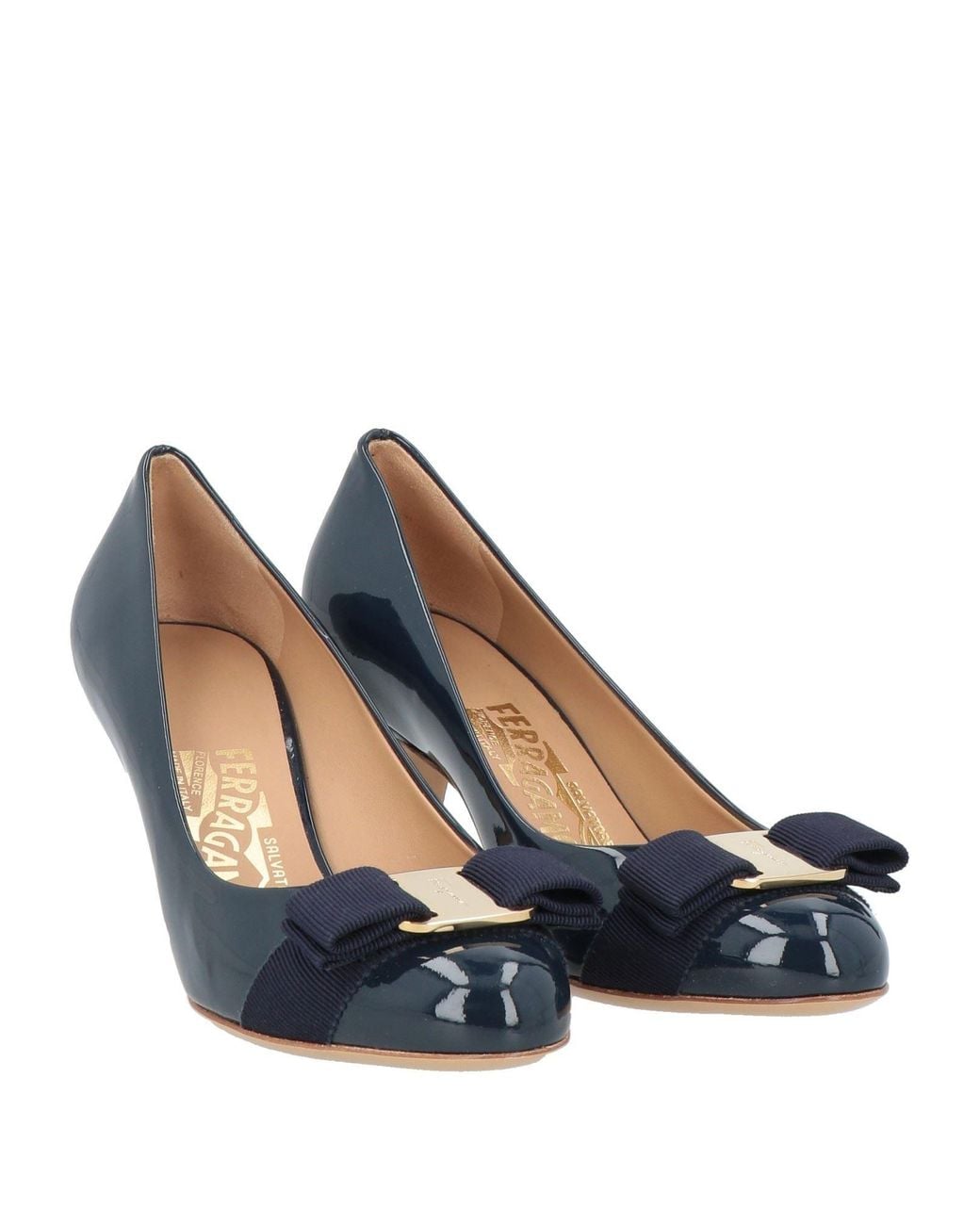 Ferragamo Blue Pumps