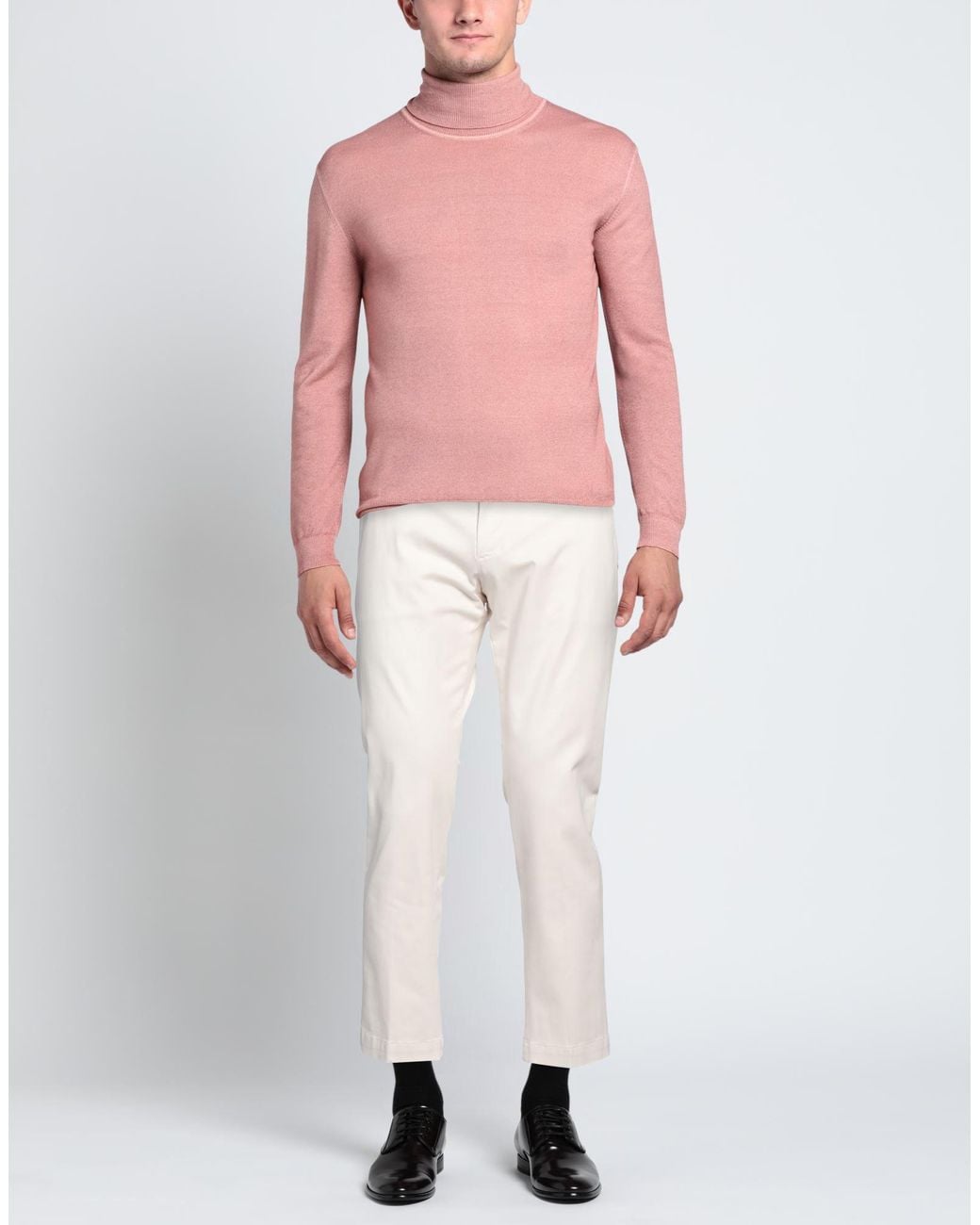 Entre Amis White Pants Cotton, Lyocell, Elastane for men