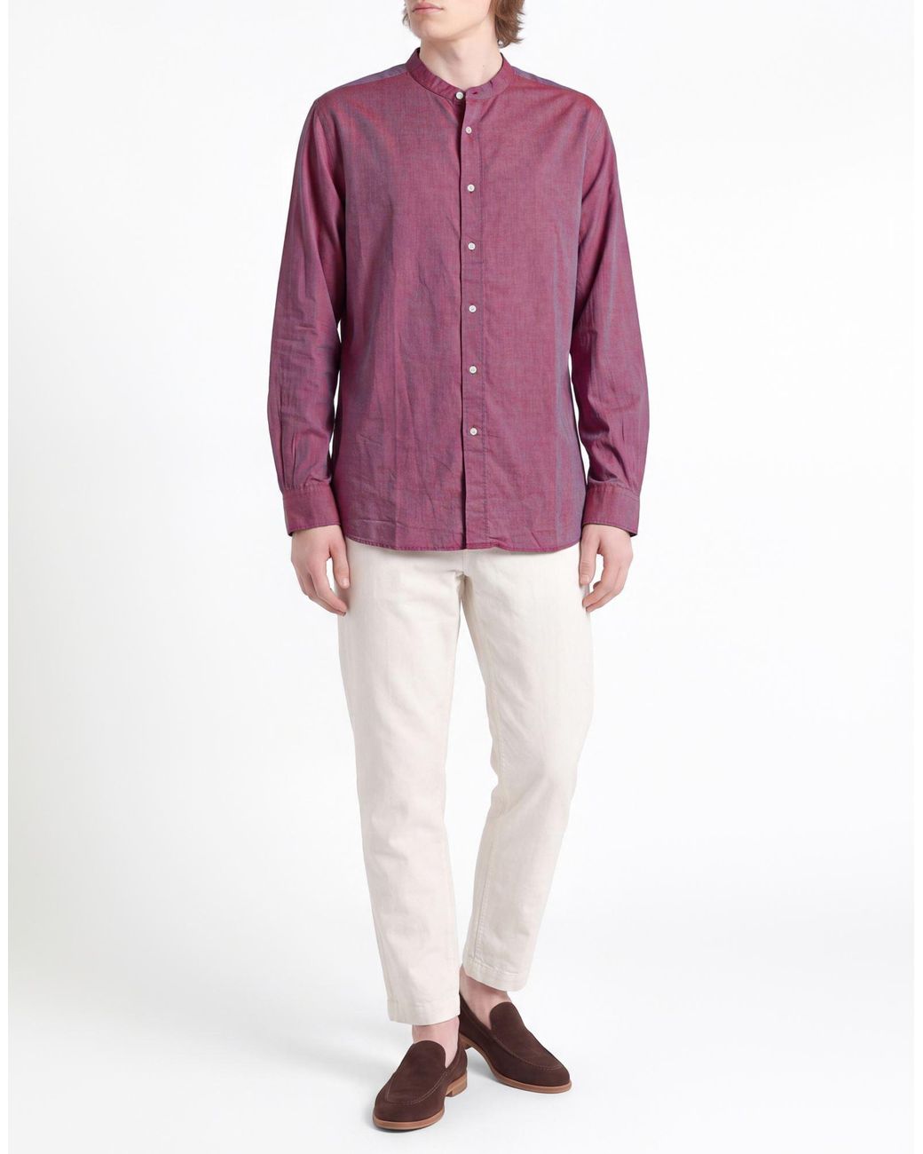 Aspesi Purple Shirt Cotton for men