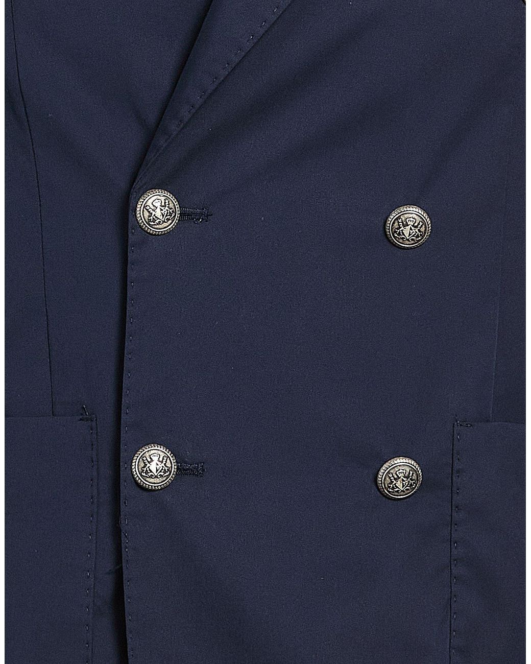 Bharnaba Blue Blazer Cotton, Polyamide, Elastane for men