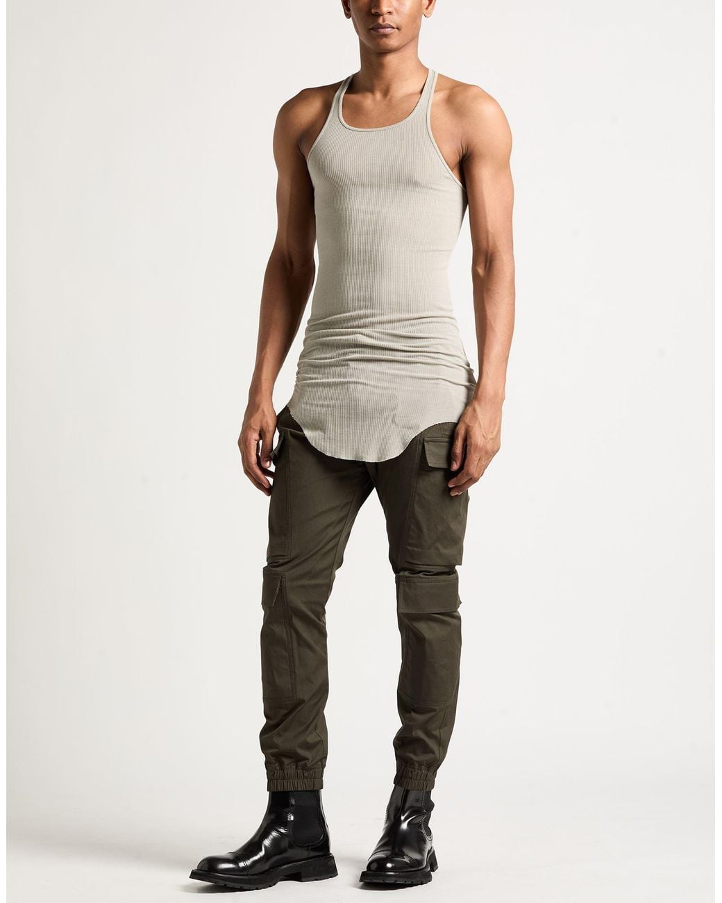 Rick Owens White Tank Top for men