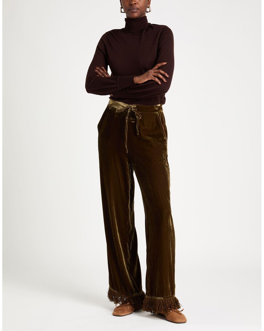 WEILI ZHENG Brown Trouser