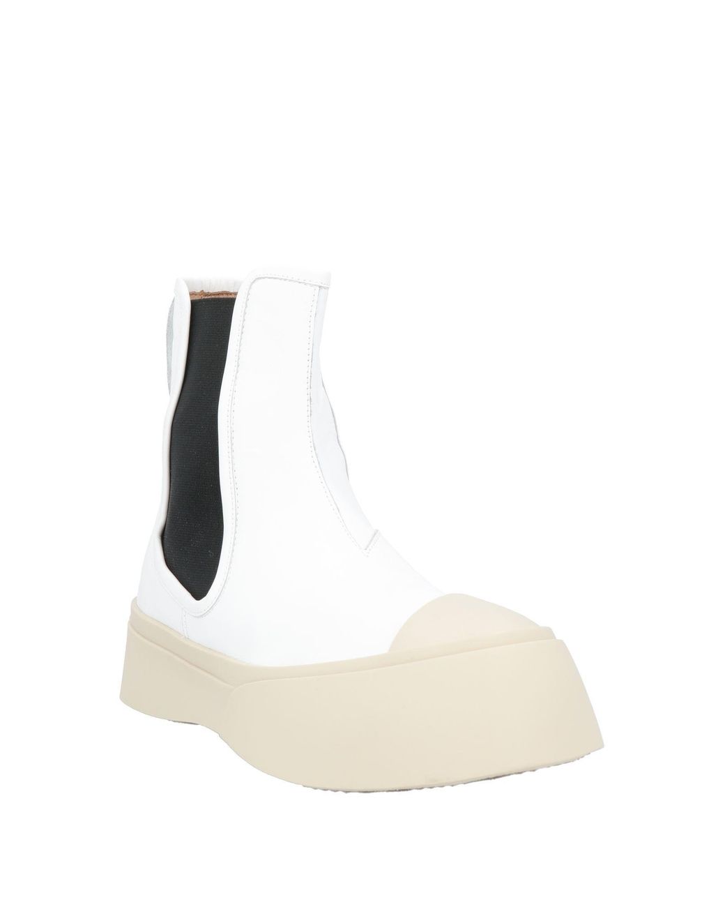 Marni White Stiefelette