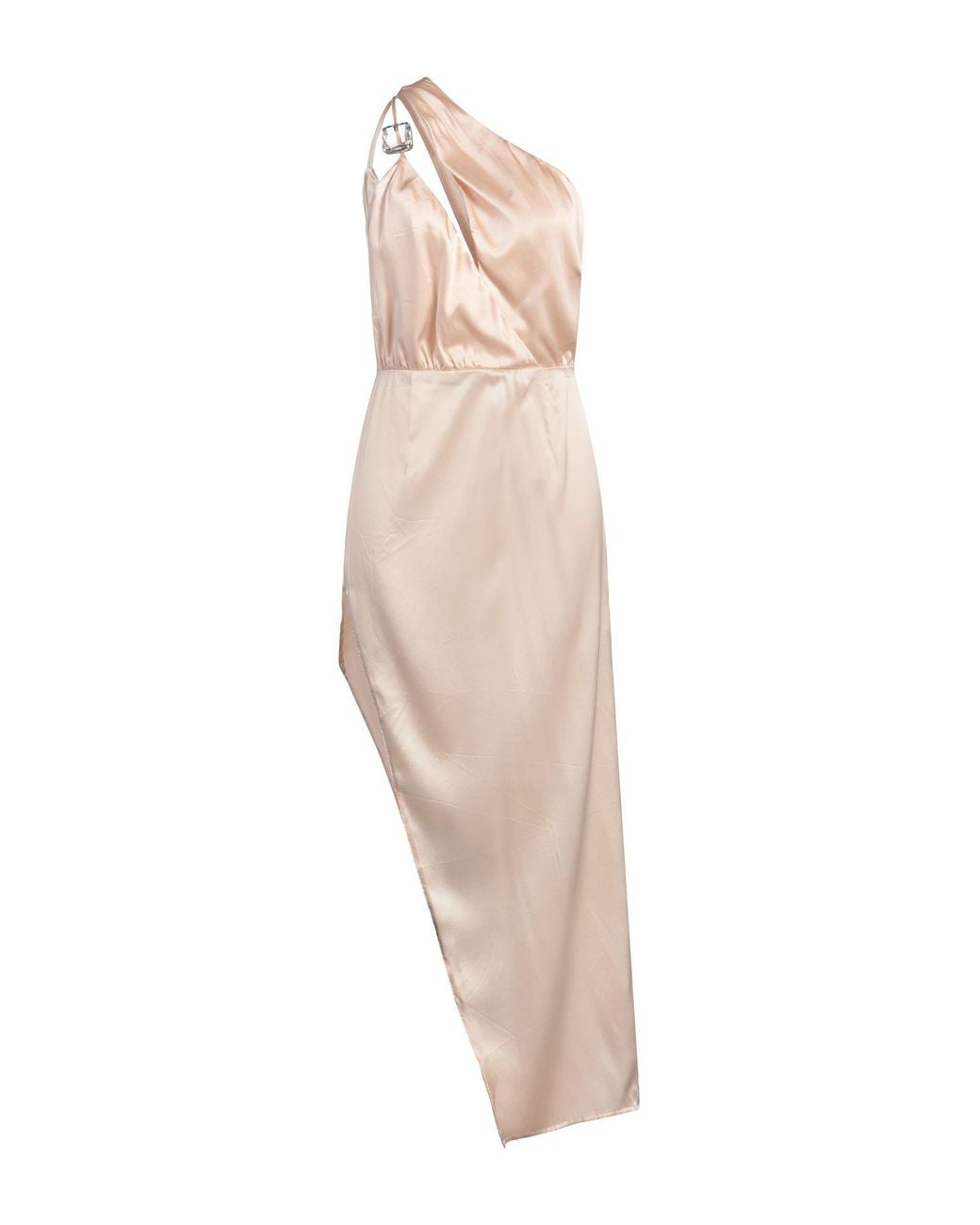 SIMONA CORSELLINI Natural Blush Maxi Dress Polyester, Elastane
