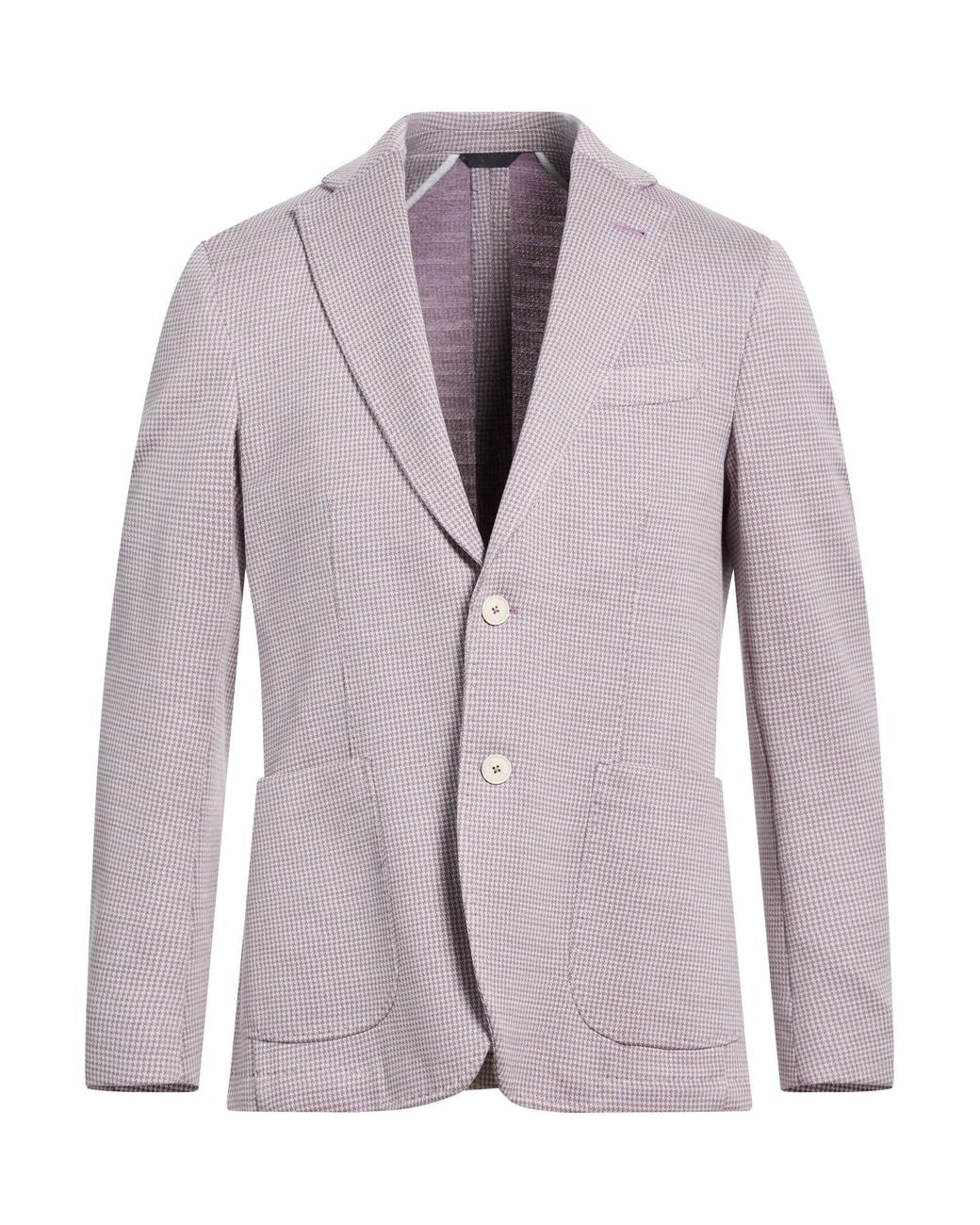 Tombolini Purple Lilac Blazer Cotton, Polyamide for men