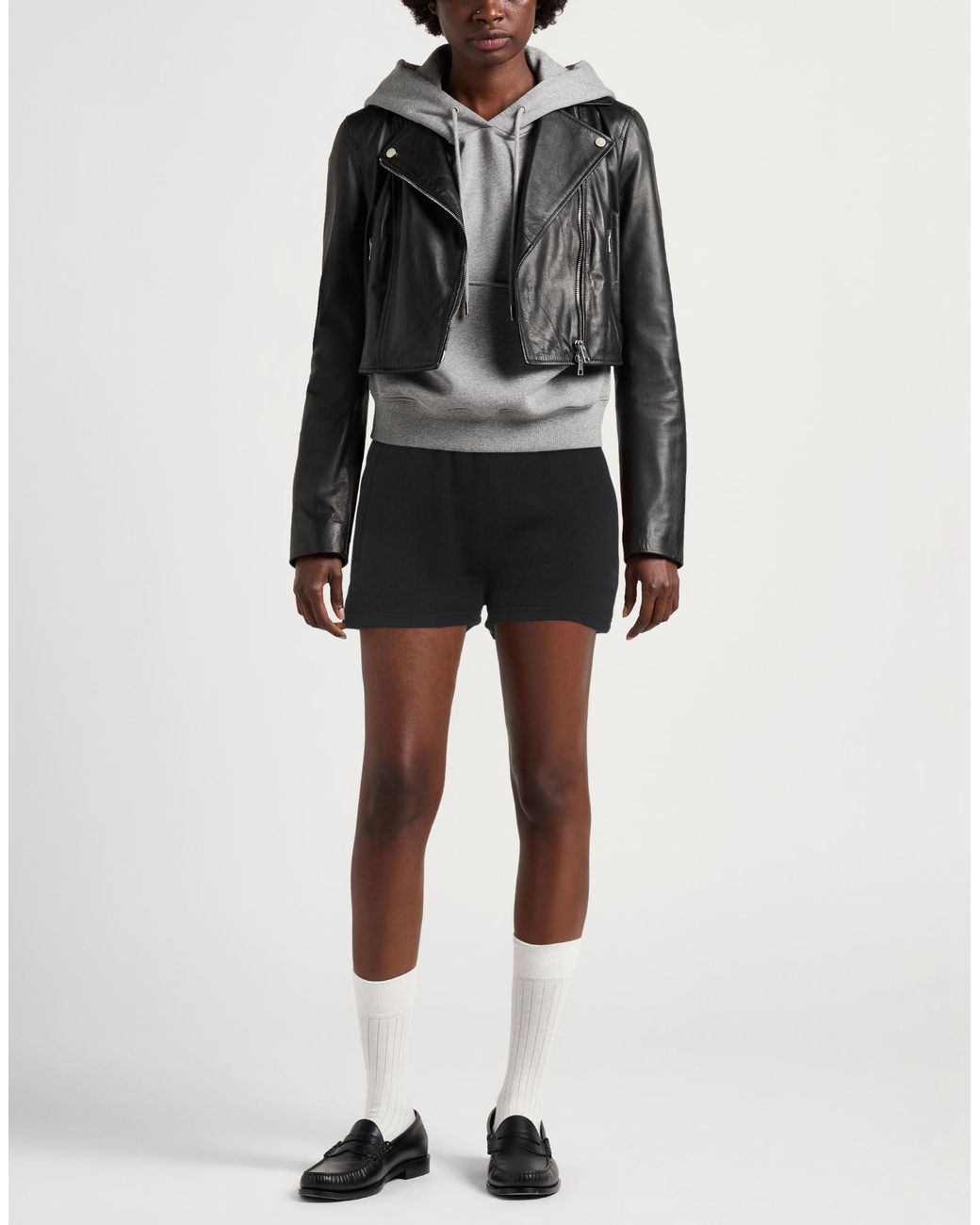 T By Alexander Wang Black Shorts & Bermuda Shorts