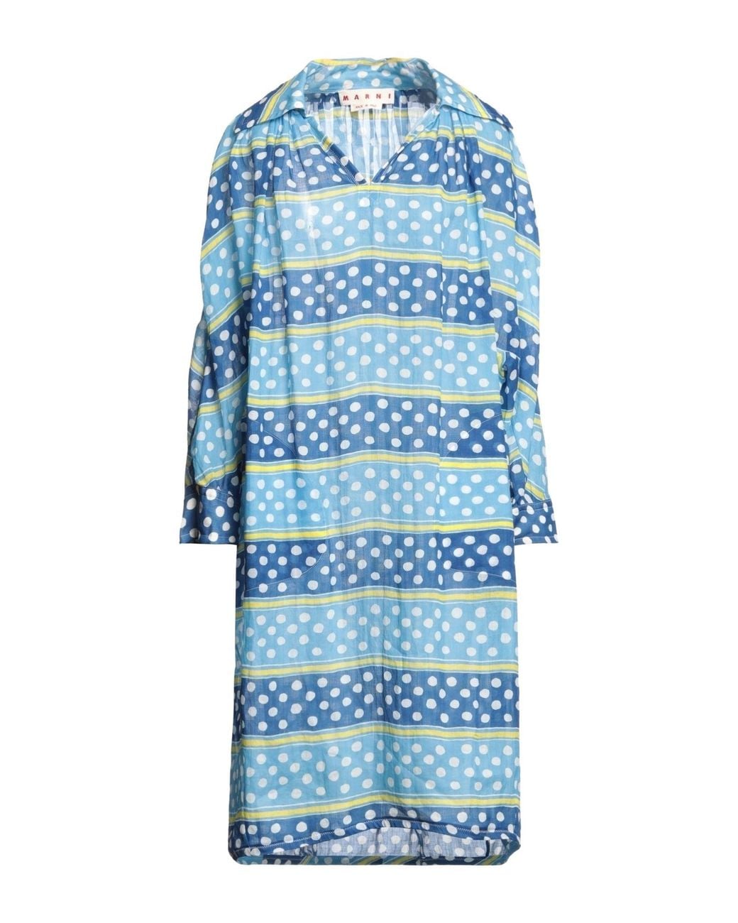 Robe midi Marni en coloris Blue