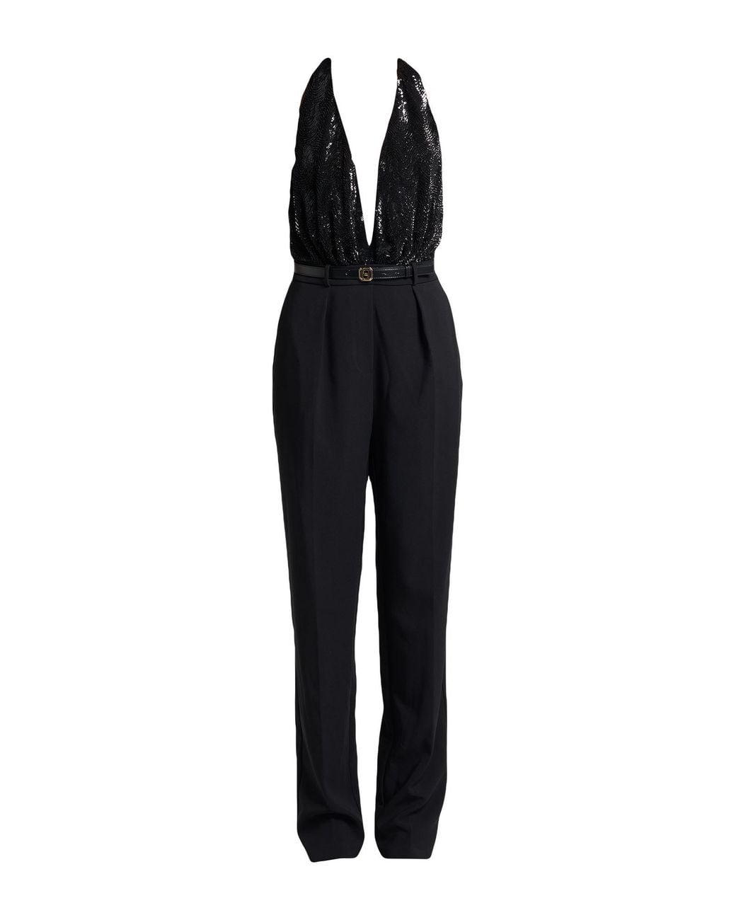 Elisabetta Franchi Black Jumpsuit