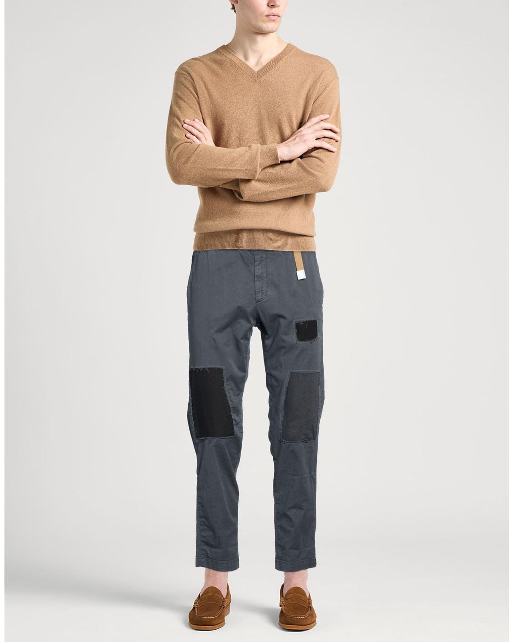 White Sand Blue Trouser for men