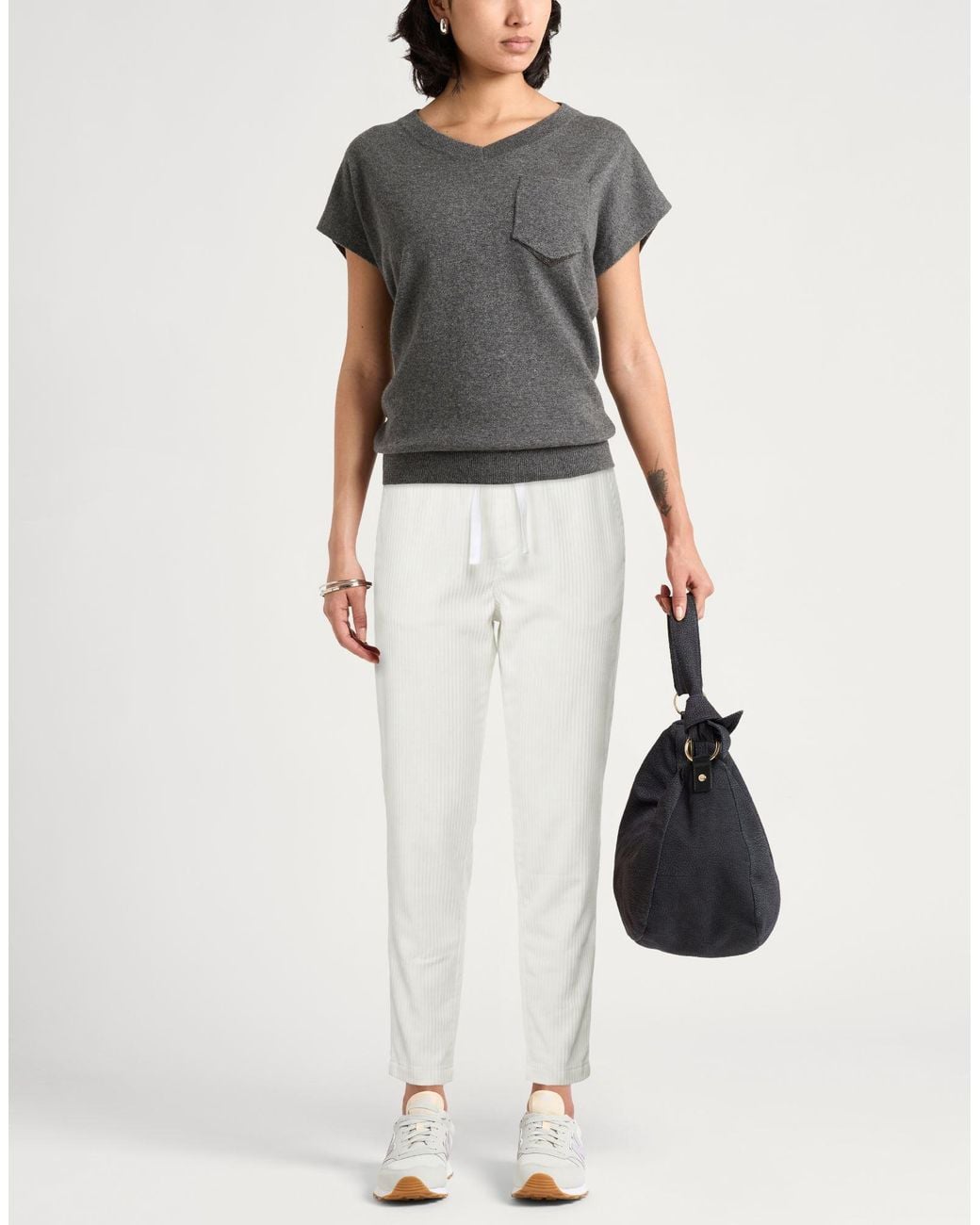Crossley White Pants Cotton, Elastane