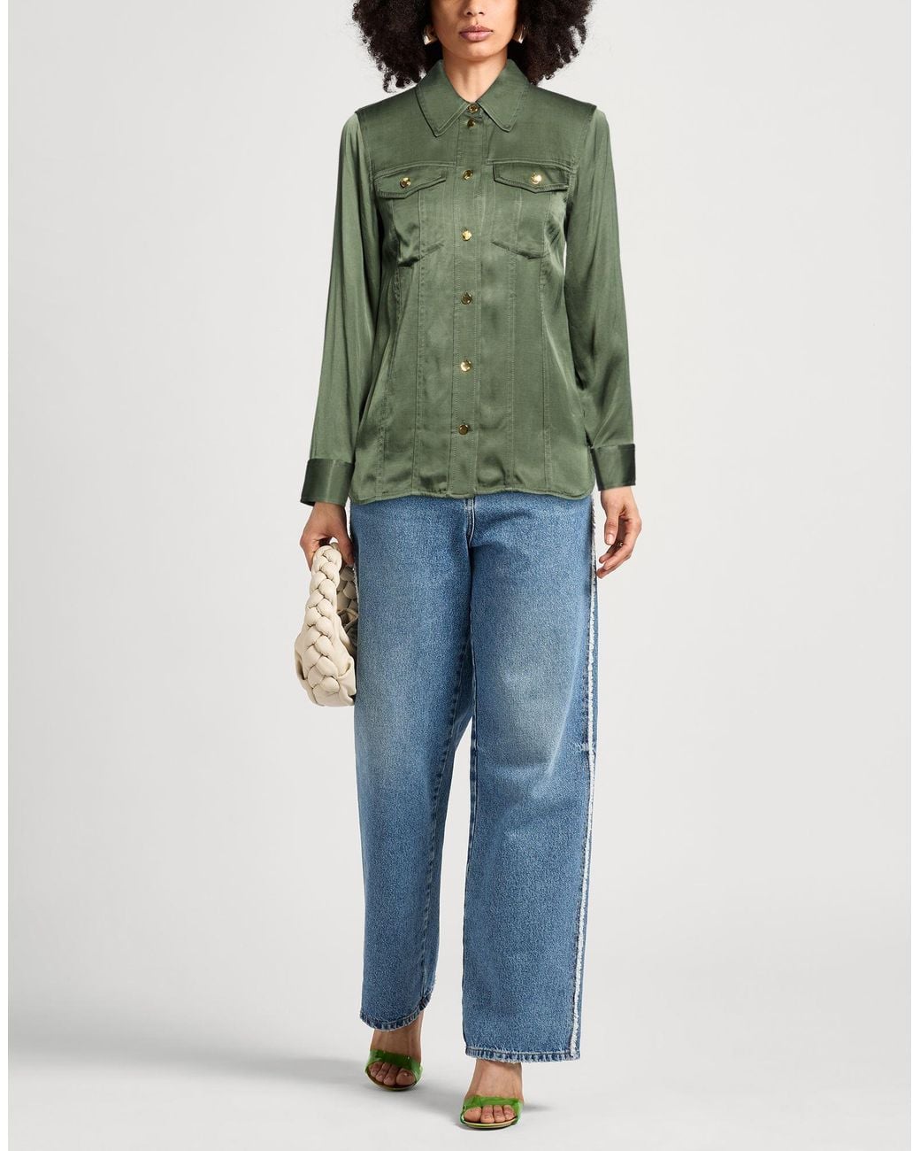 Ganni Green Shirt