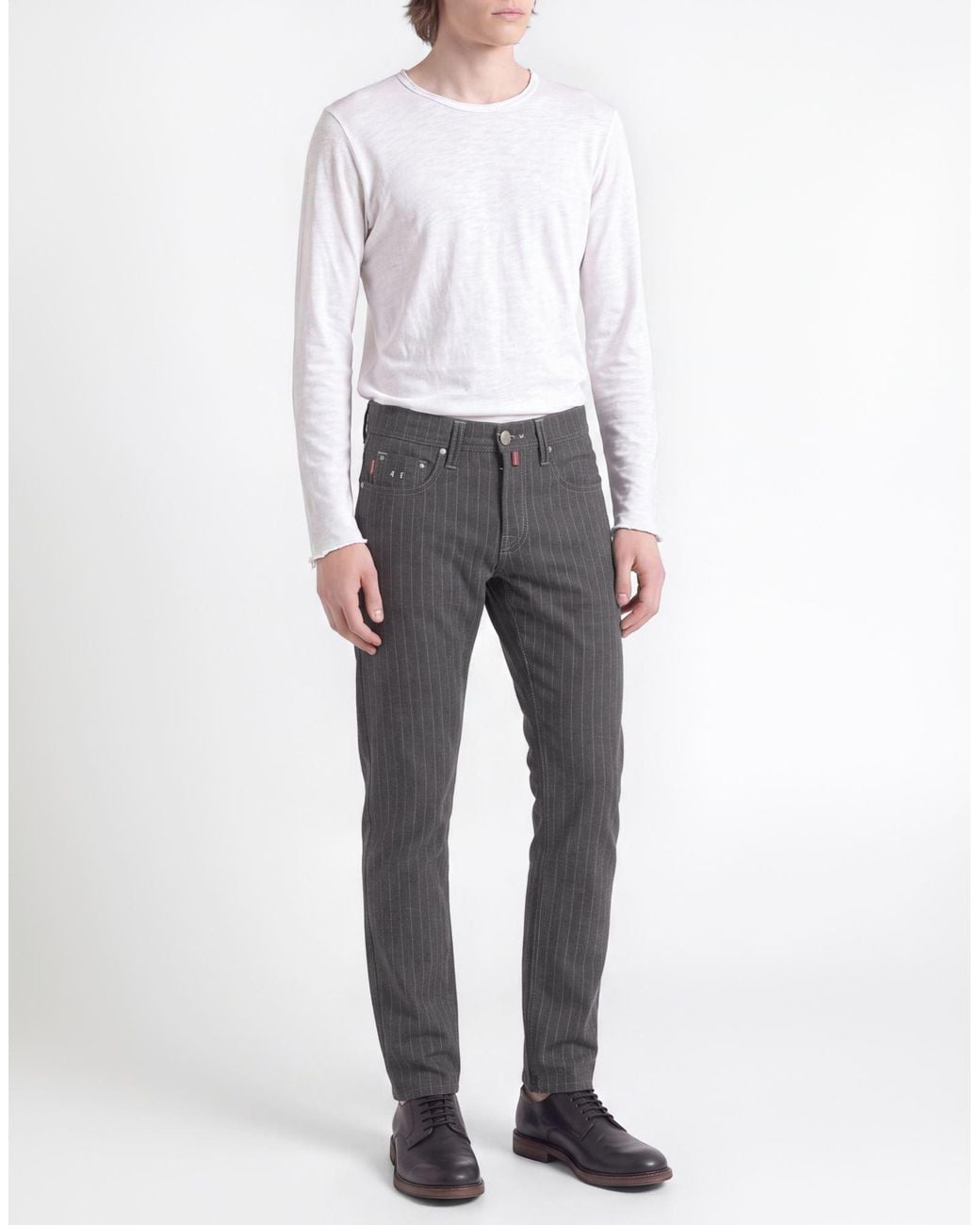 Tramarossa Gray Pants Virgin Wool, Elastane for men