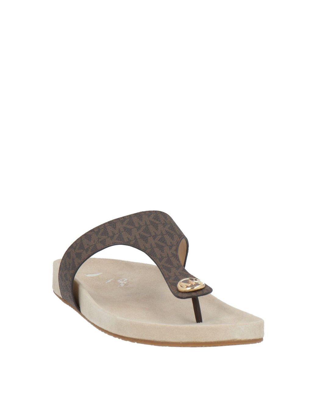 MICHAEL Michael Kors Brown Thong Sandal Textile Fibers