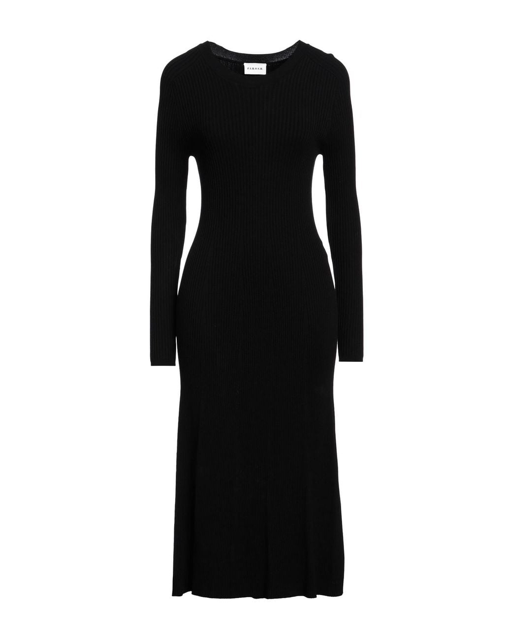 P.A.R.O.S.H. Black Midi Dress