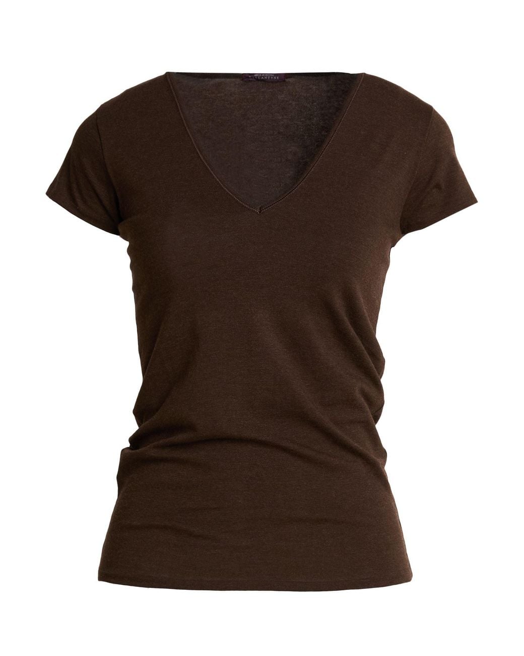 Ballantyne Brown Chocolate T-Shirt Cotton, Cashmere, Elastane