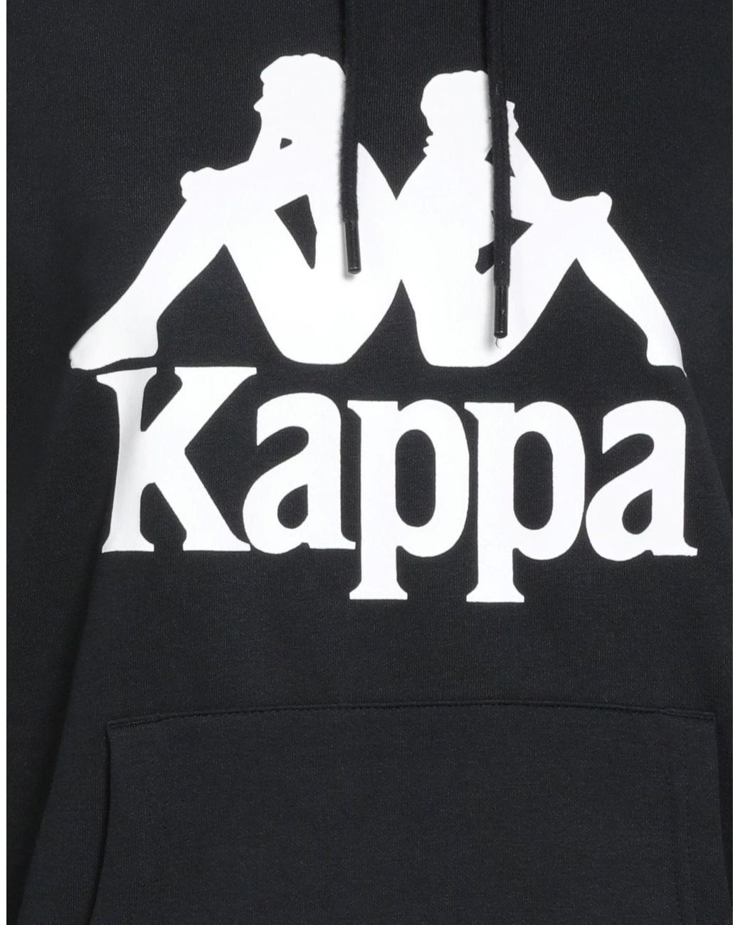 Kappa Black Sweatshirt Cotton, Polyester