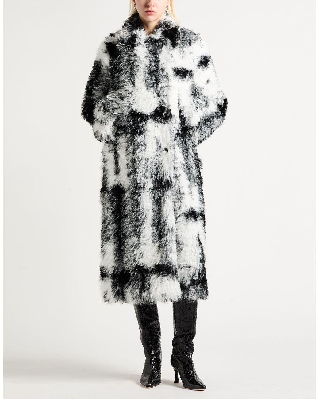 Ganni White Shearling & Teddy