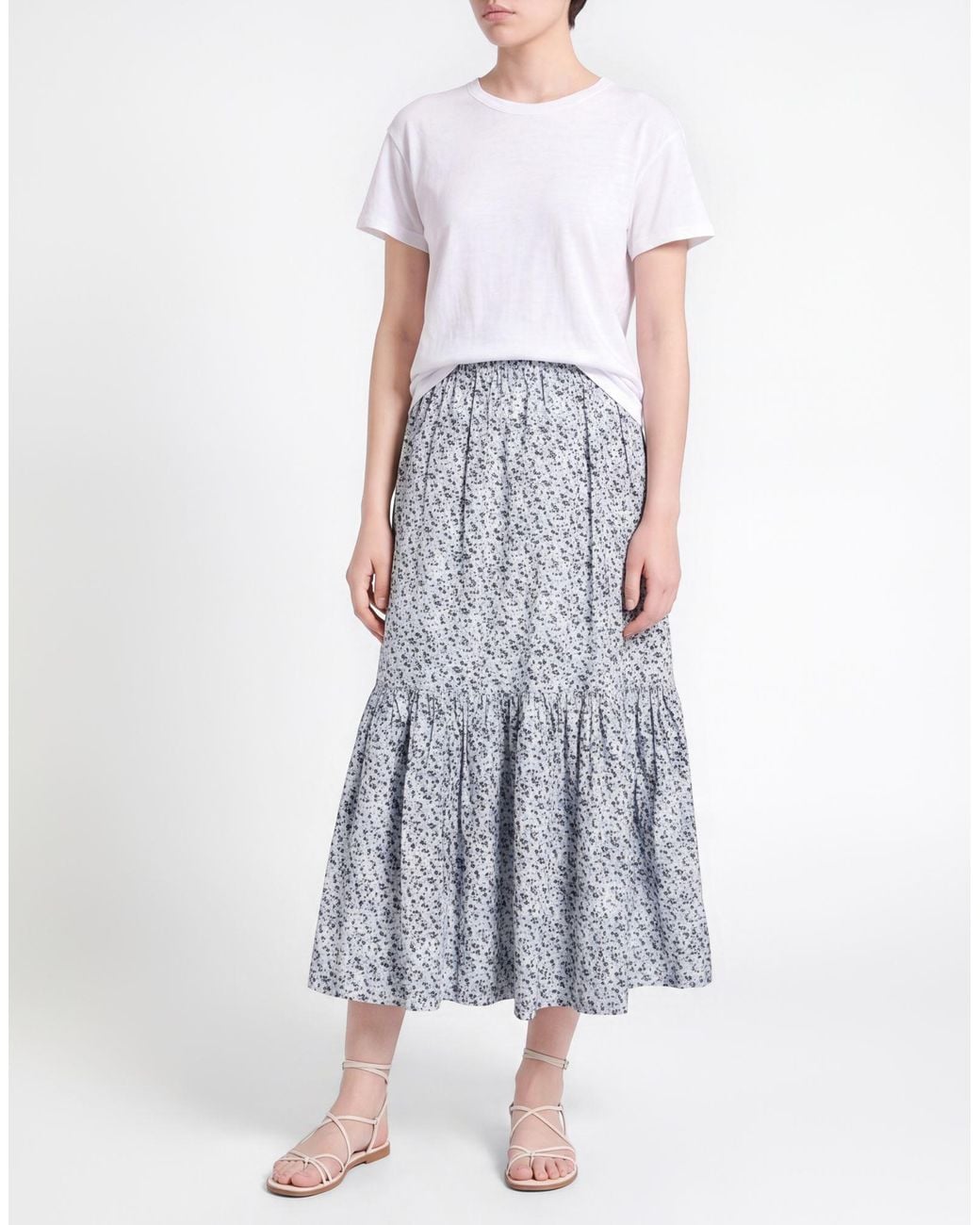 Ganni Blue Midi Skirts