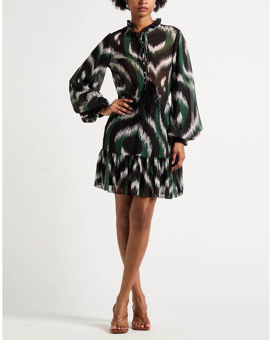 ANDRES OTALORA Black Mini Dress Polyester