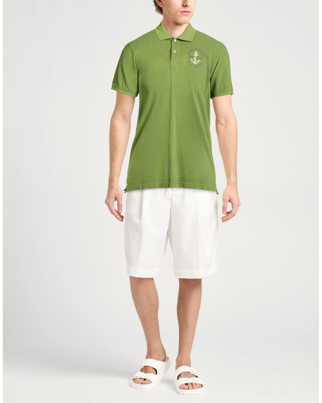 Harmont & Blaine Green Polo Shirts for men