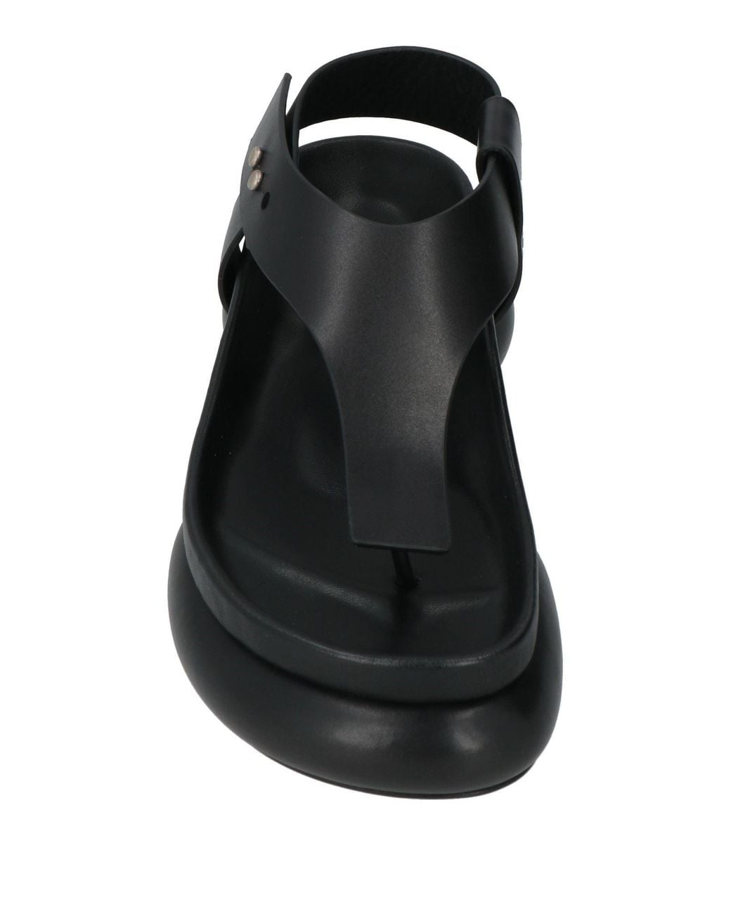 Jil Sander Black Thong Sandal