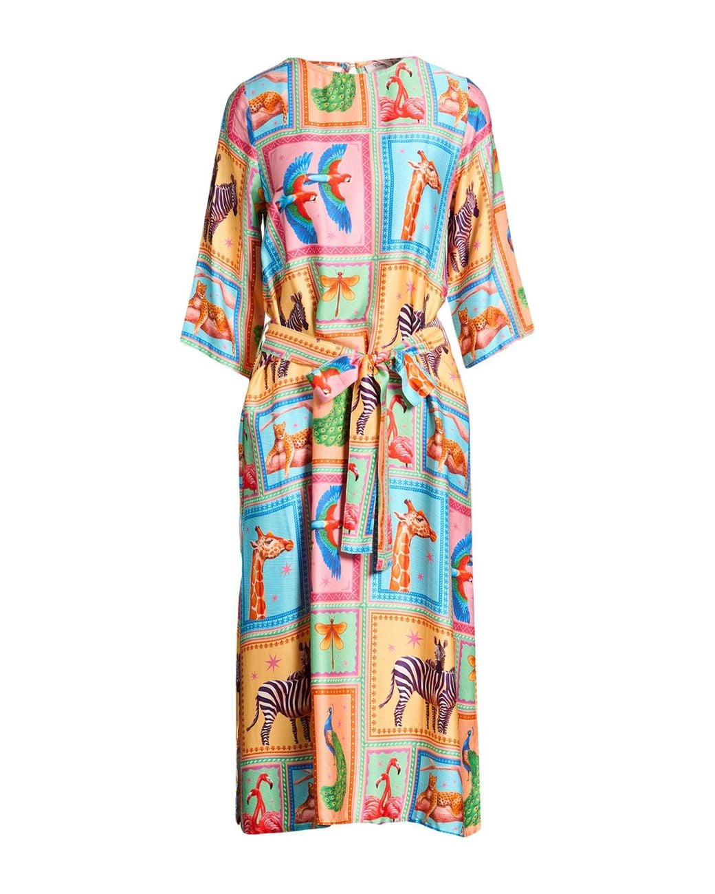 CONNOR & BLAKE Orange Midi Dress Viscose