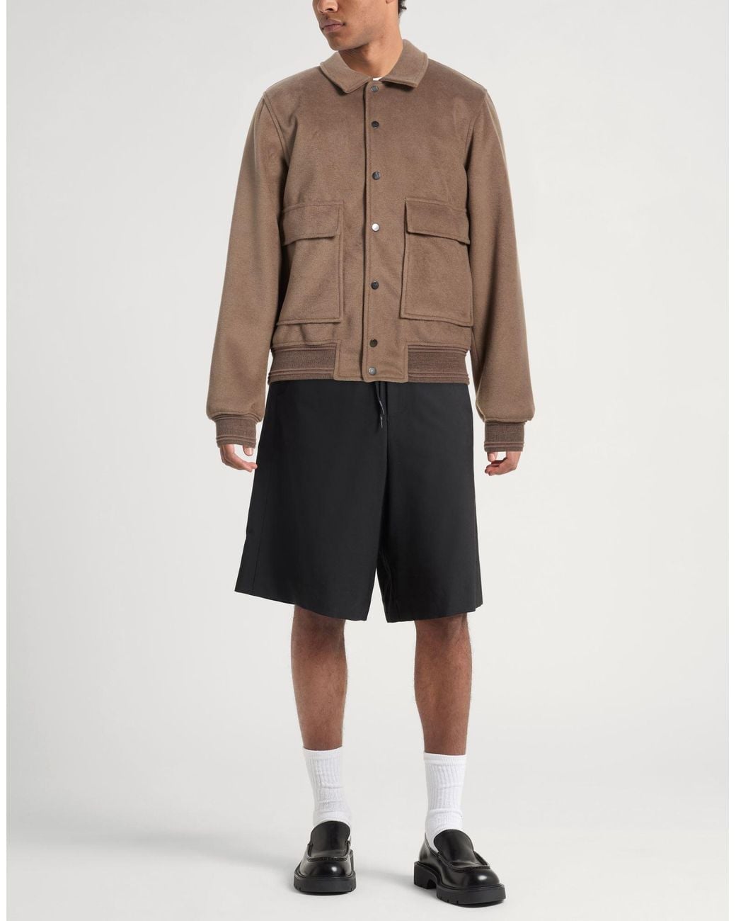 Gaelle Paris Brown Jacket Polyester, Wool for men