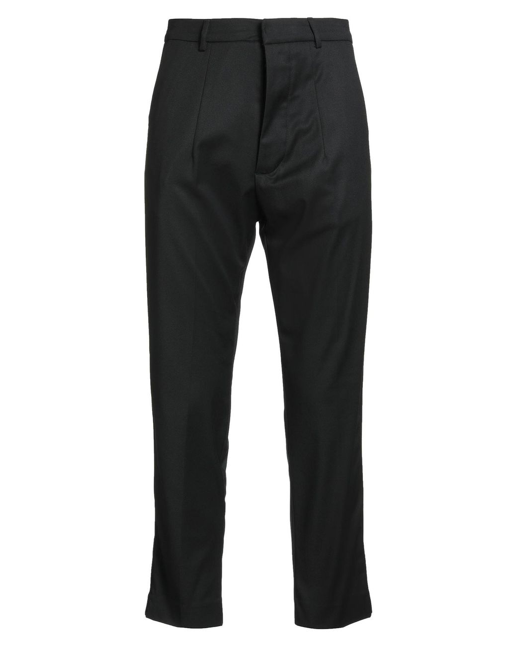 Gaelle Paris Black Pants Polyester, Viscose, Elastane for men