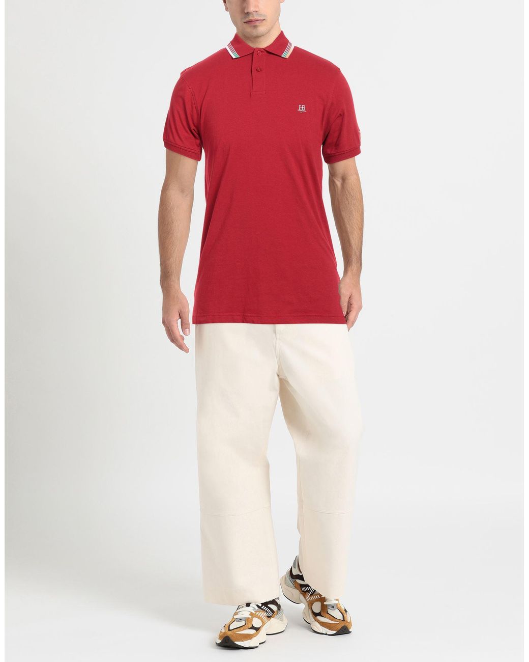 Harmont & Blaine Red Polo Shirt for men
